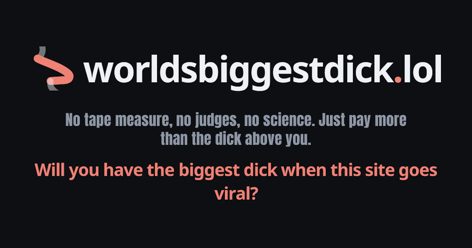 worldsbiggestdick.lol screenshot 1