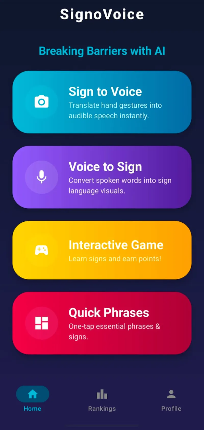 SignoVoice - Breaking Barriers screenshot 3