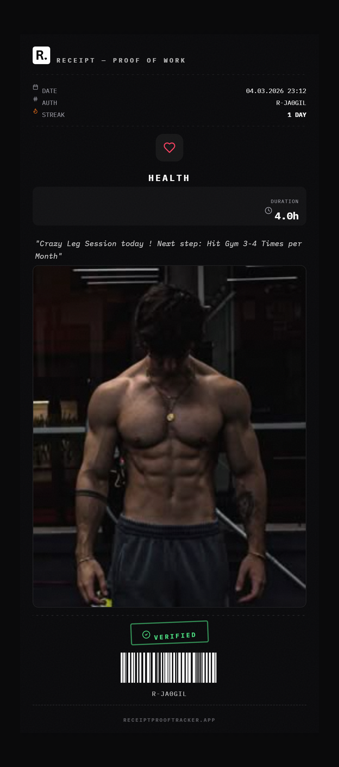 Receipt Proof Tracker gallery image