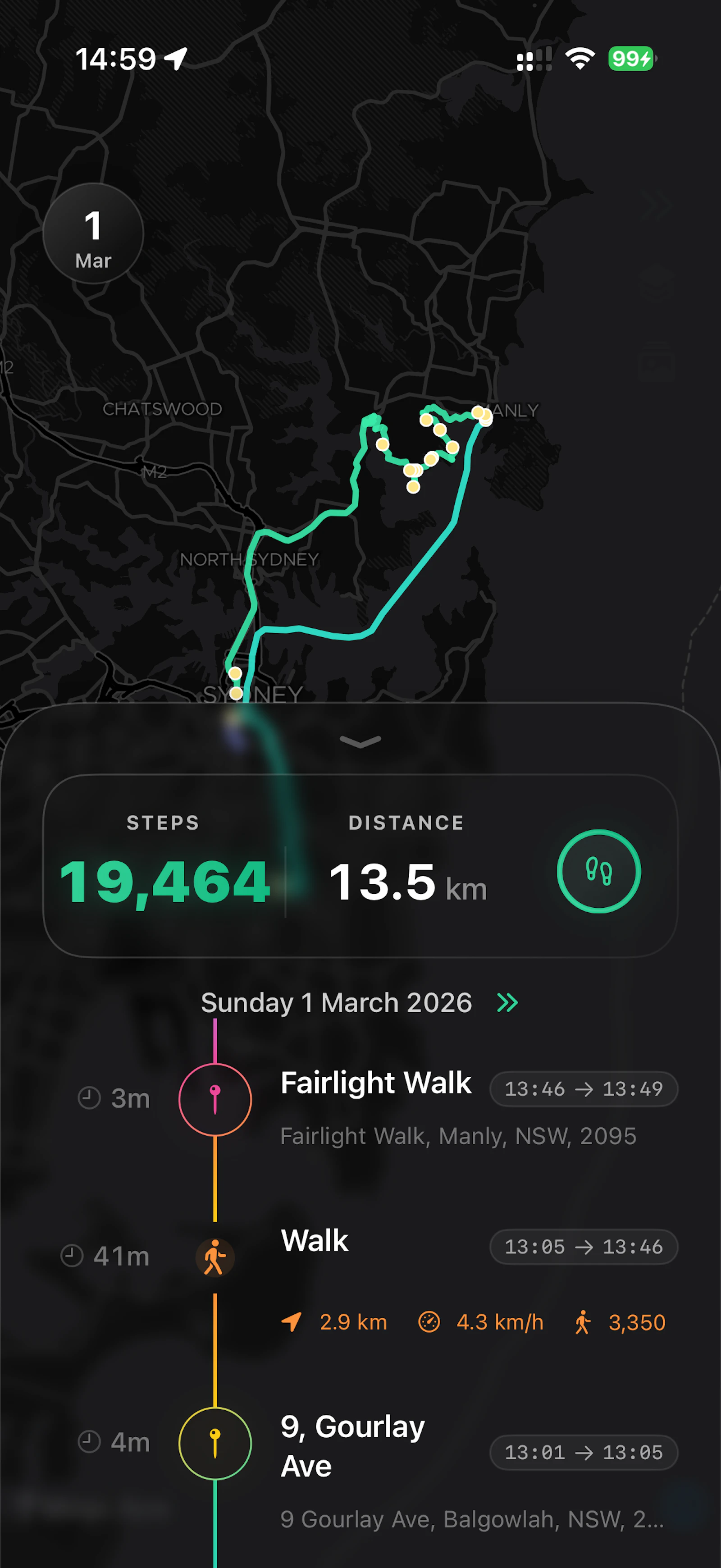 Path: Precision Timeline screenshot 1