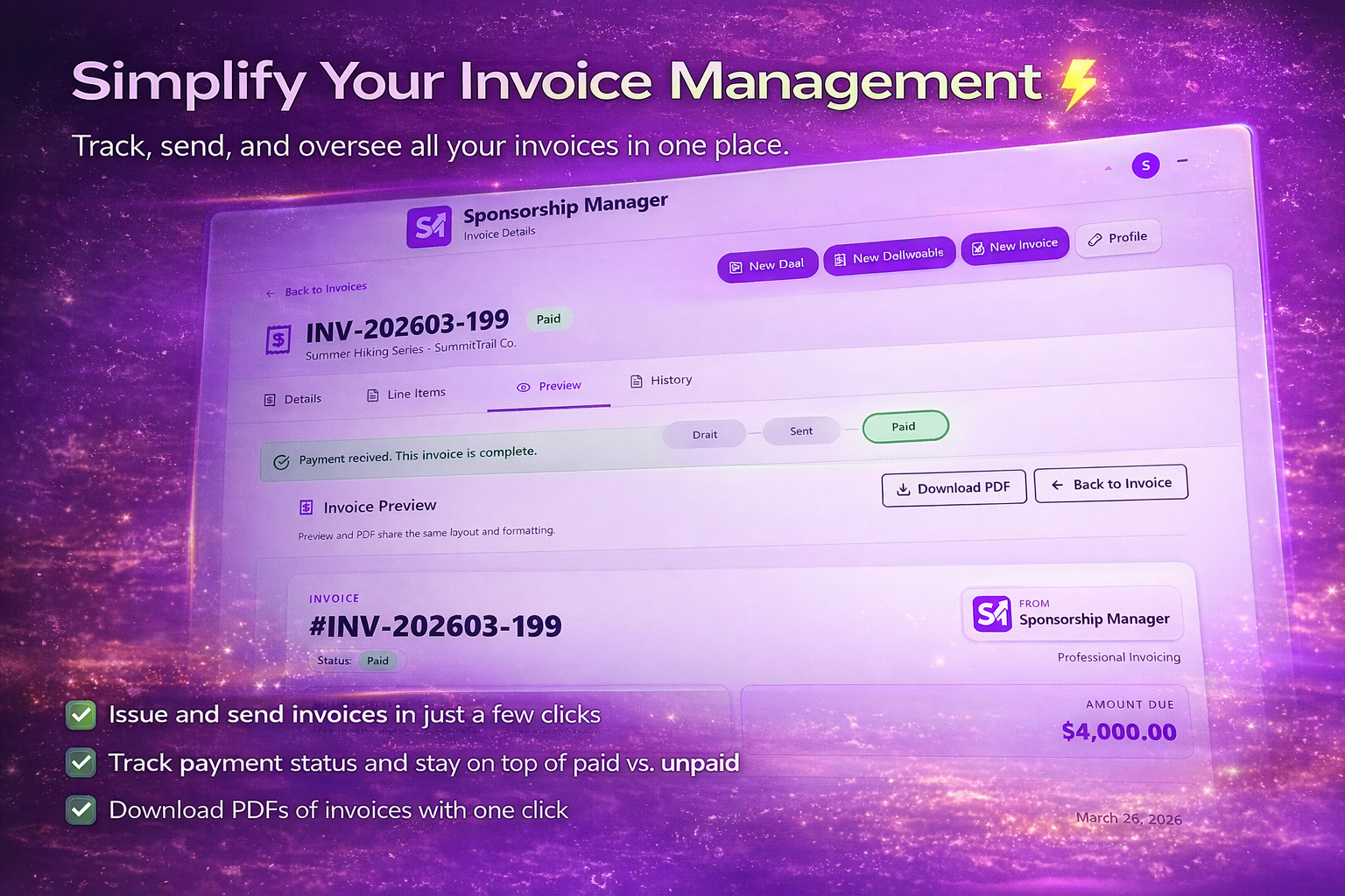 Sponsorship Manager gallery image