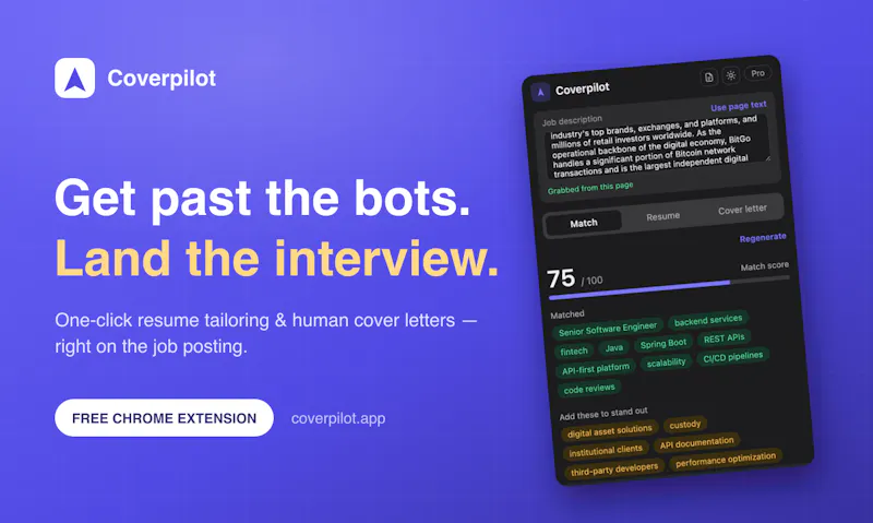 Coverpilot screenshot 1