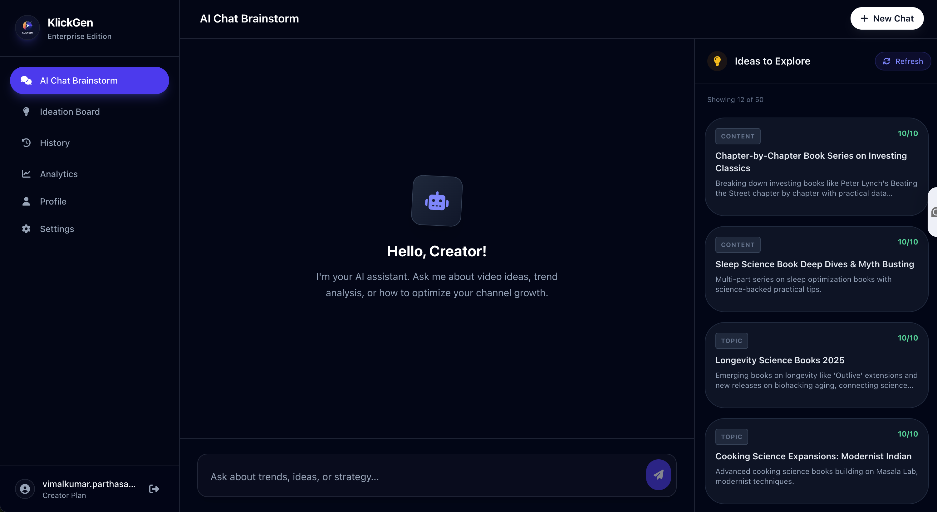 KlickGen - Screenshot 2 showing product features and functionality