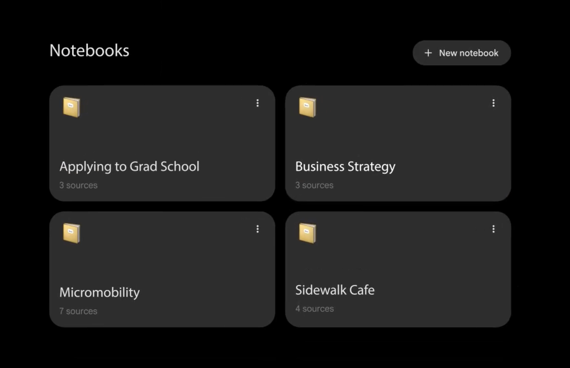 Notebooks in Gemini gallery image