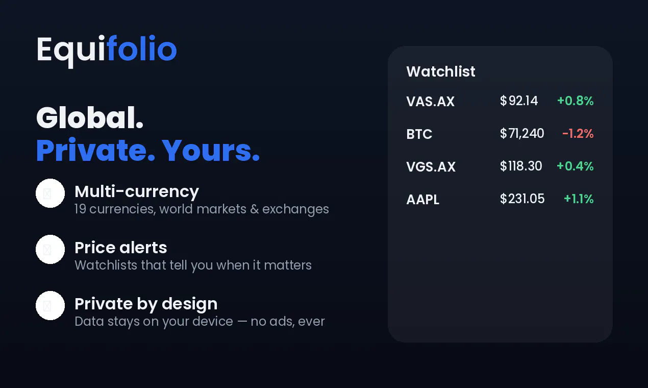 Equifolio — whole net worth, privately gallery image