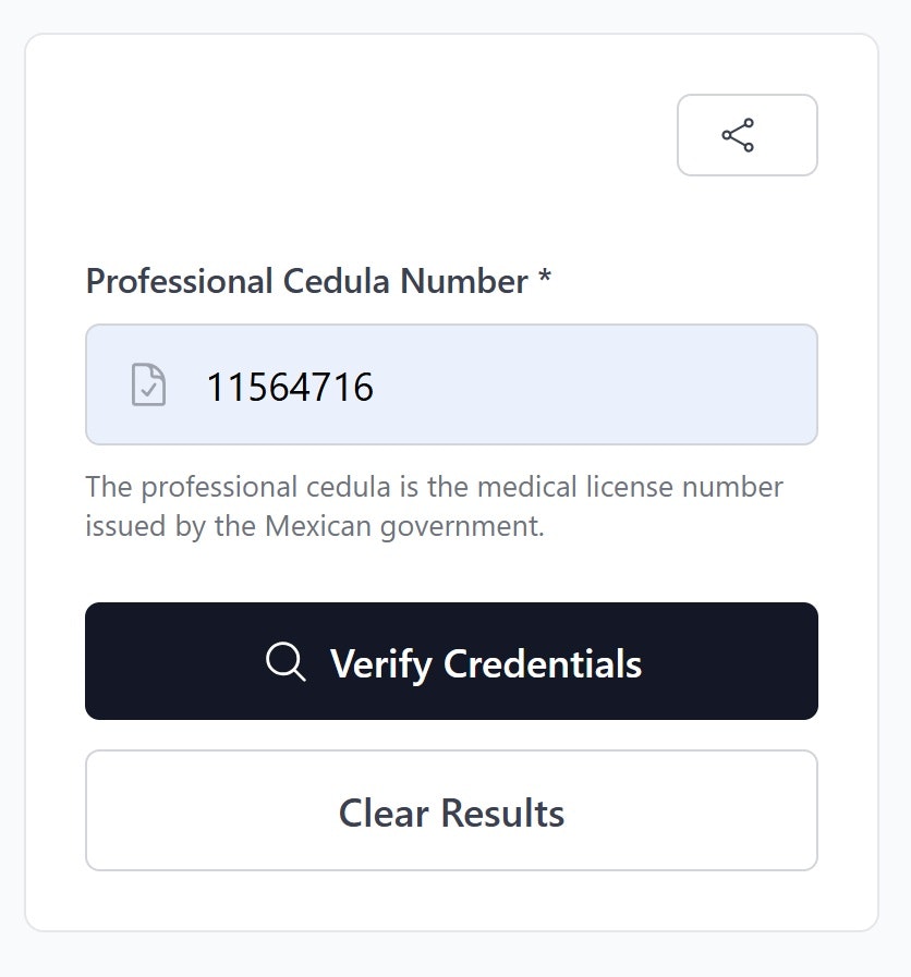Credential Verification tool in Mexico gallery image
