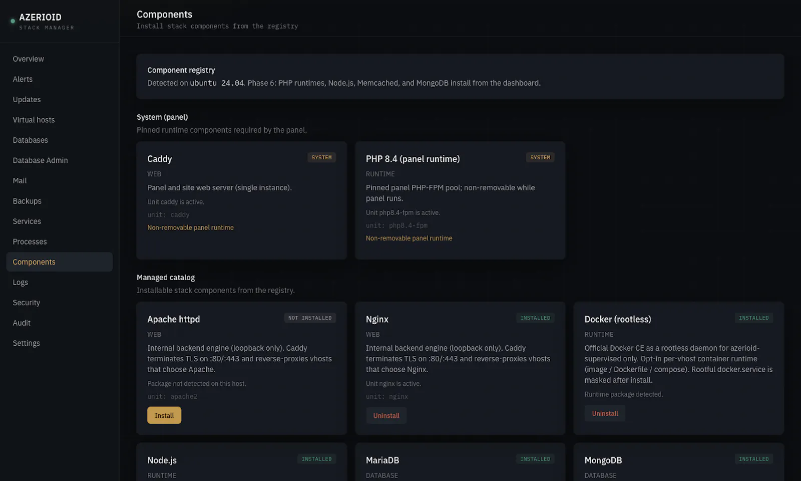 AZERIOID Stack Manager  screenshot 1