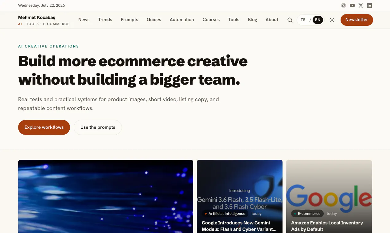 Mehmet Kocabaş: AI for Ecommerce Teams gallery image