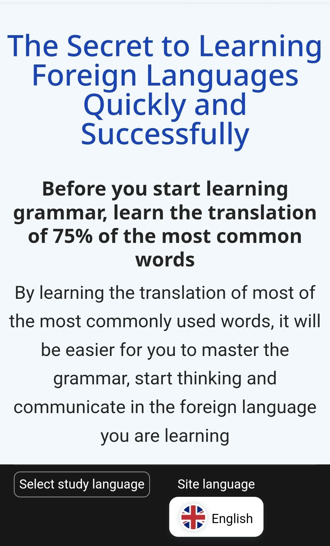Lingüístico - Entrenador de vocabulario de idiomas extranjeros. media 6