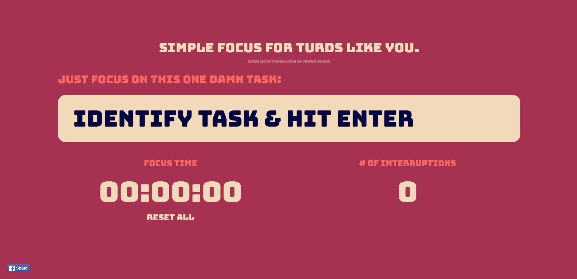 Simple focus for turds like you gallery image