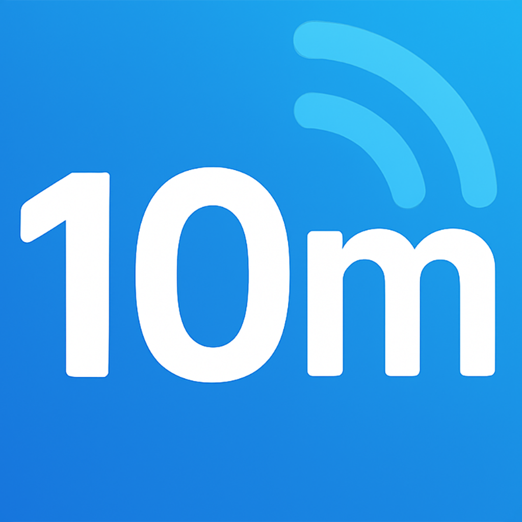 10m Com: Text & Whit... logo