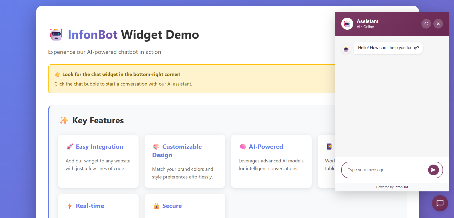 InfonBot - Screenshot 4 showing product features and functionality