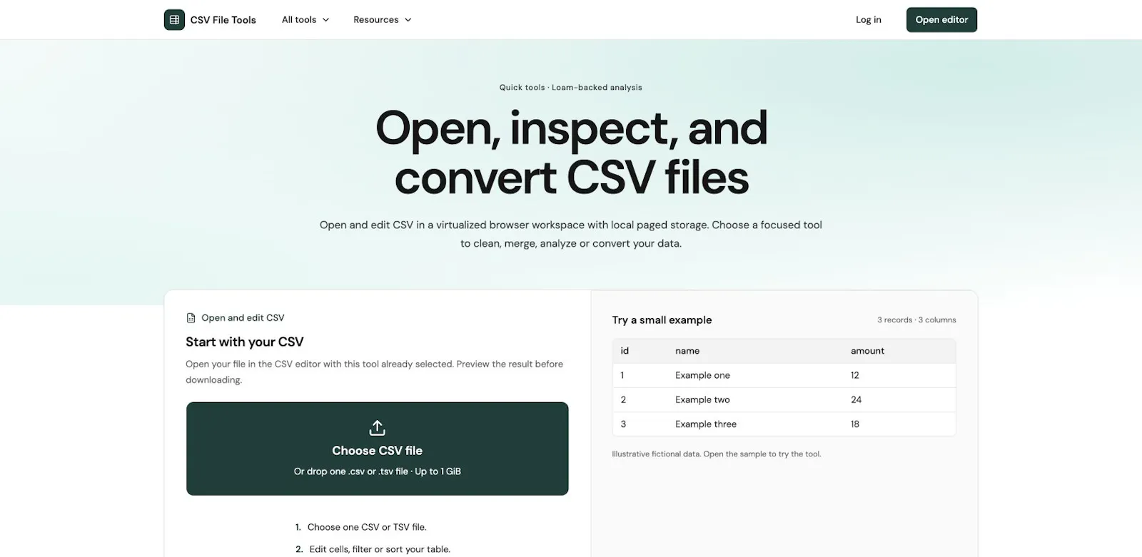 CSV File Tools screenshot 2