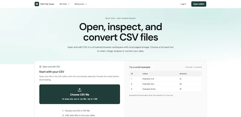 CSV File Tools screenshot 2