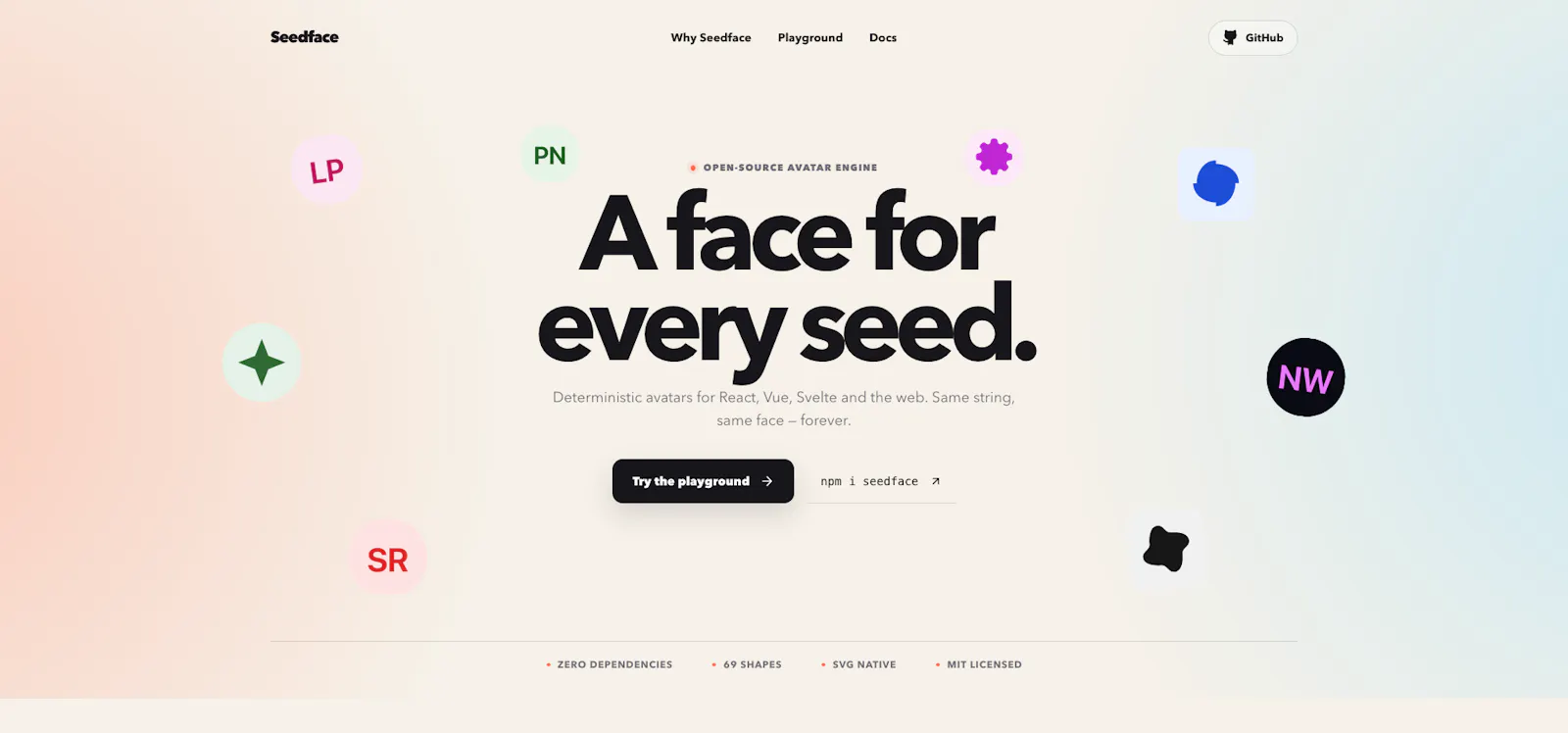 Seedface — a face for every seed screenshot 1