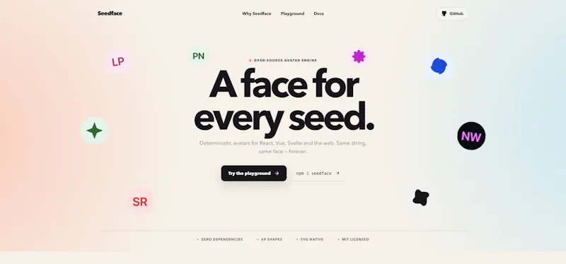 Seedface — a face for every seed screenshot 1