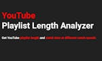 YouTube Playlist Length Analyzer image