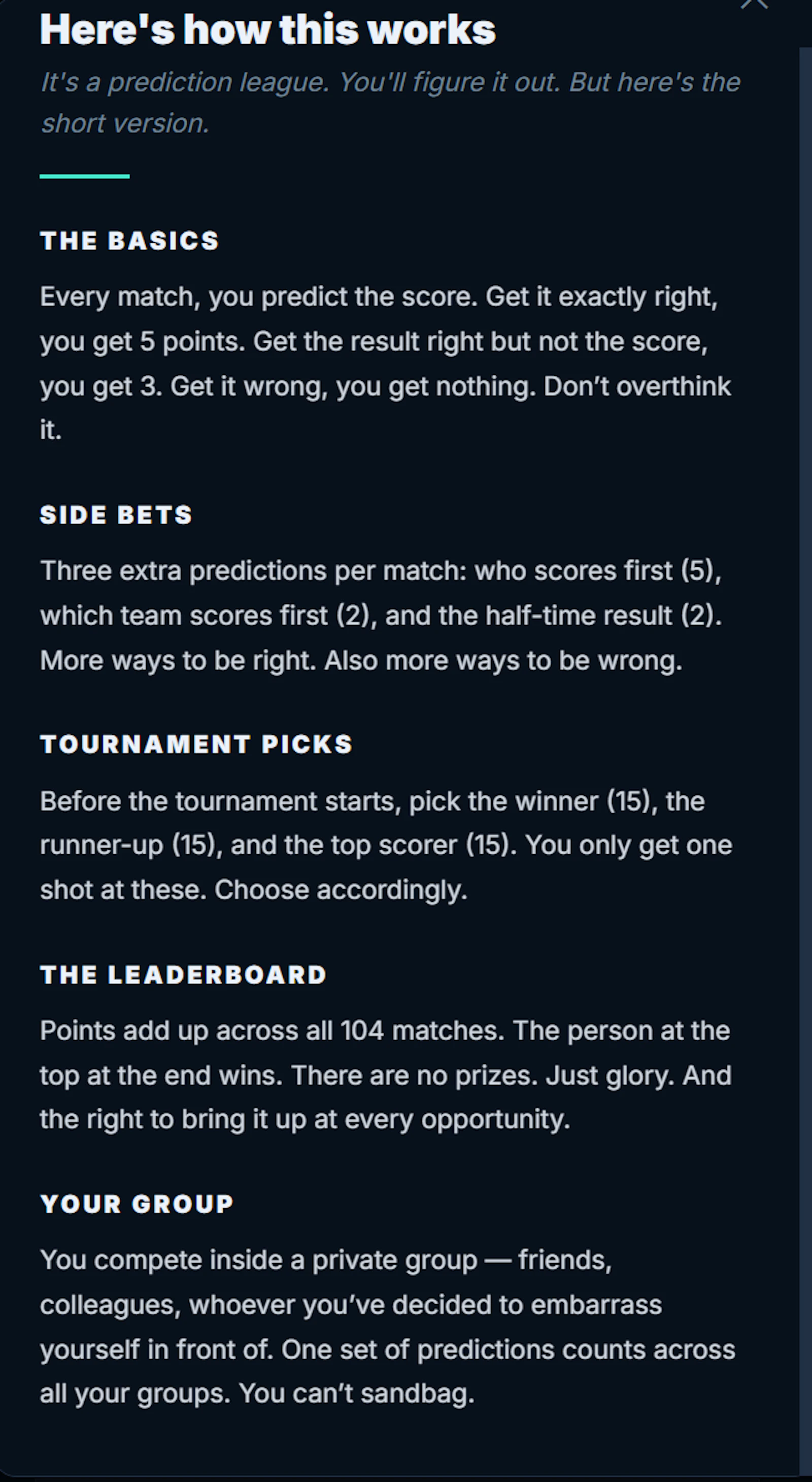 8kicks — World Cup 2026 Predictions screenshot 5