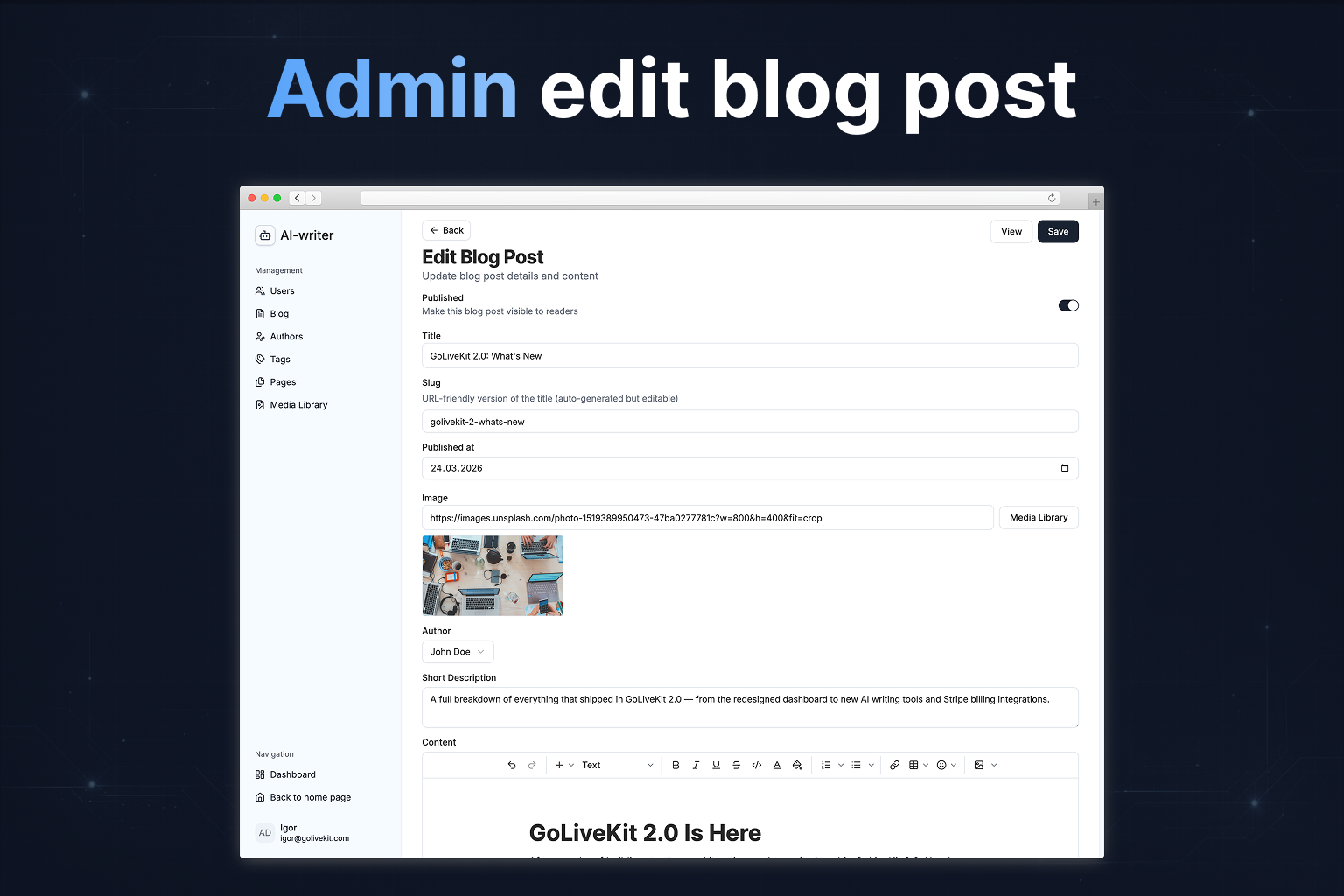 GoLiveKit gallery image