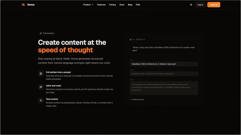 NomaCMS screenshot 6