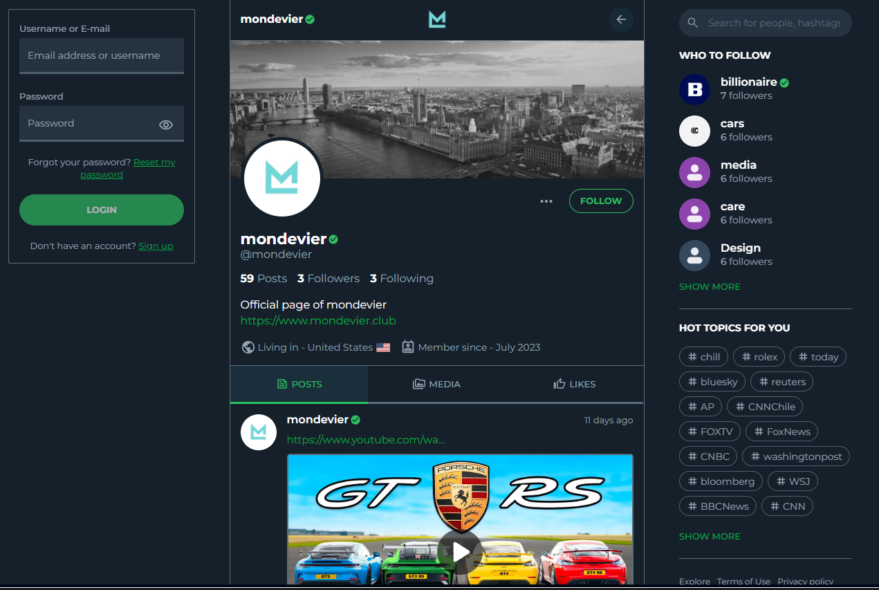 Twitter (x) klon ama Elon Musk olmadan media 1