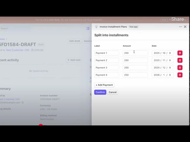 startuptile Invoice Installments and Payment Plans-Split Stripe invoices into milestones and autocharge