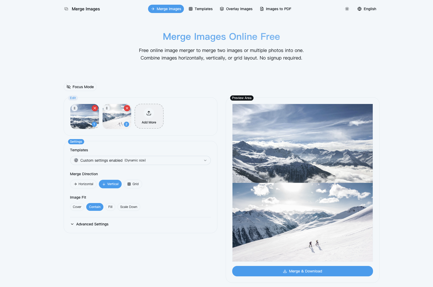 A Free Tool Merge Images gallery image