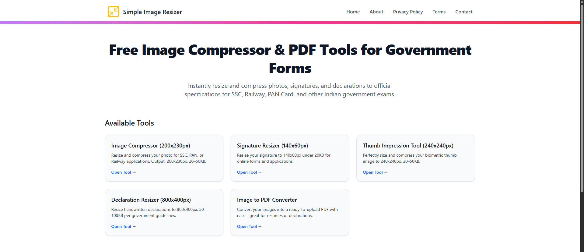 Simple Image Resizer gallery image