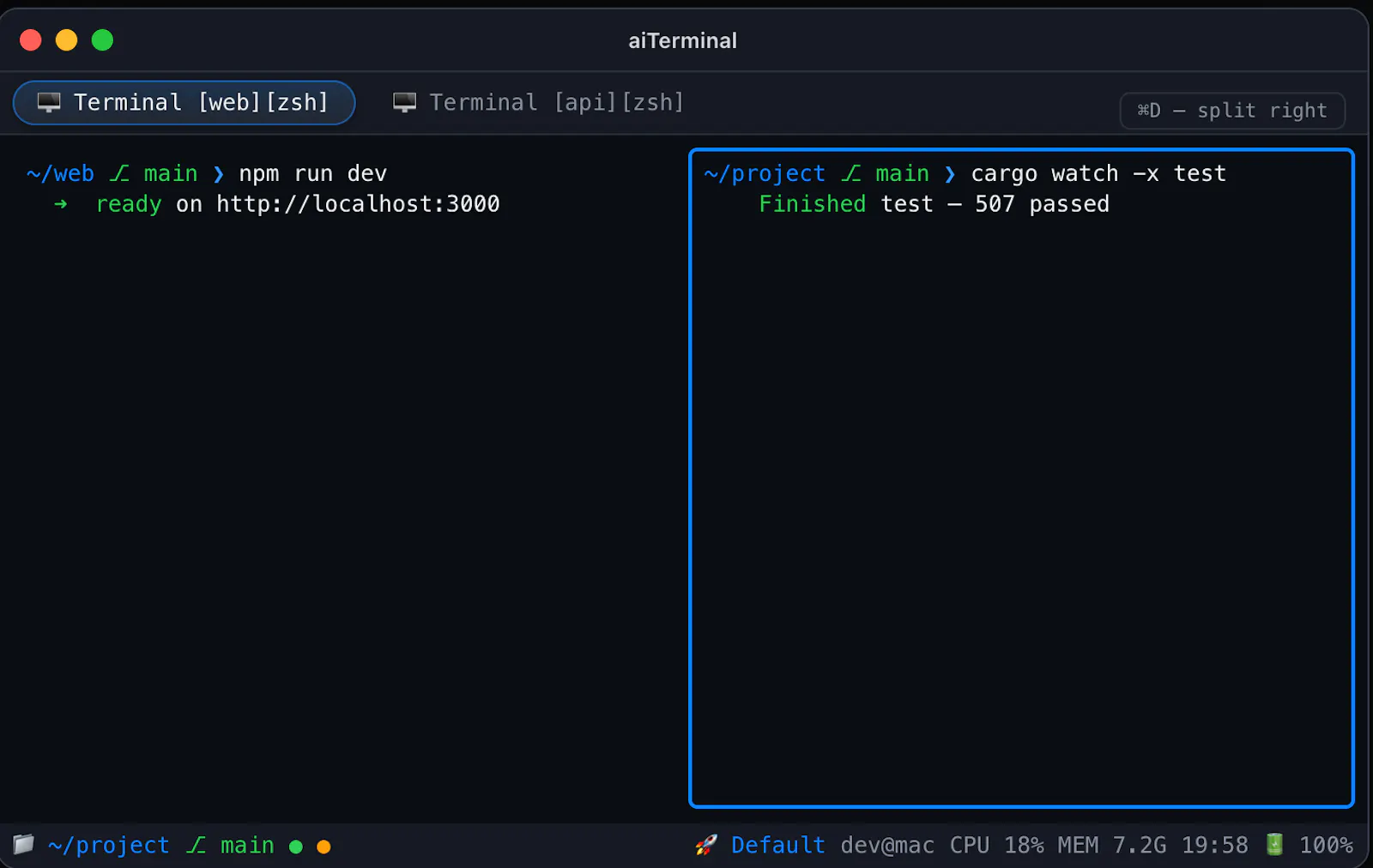 aiTerminal screenshot 2