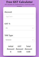GST Calculator Chrome Extension gallery image
