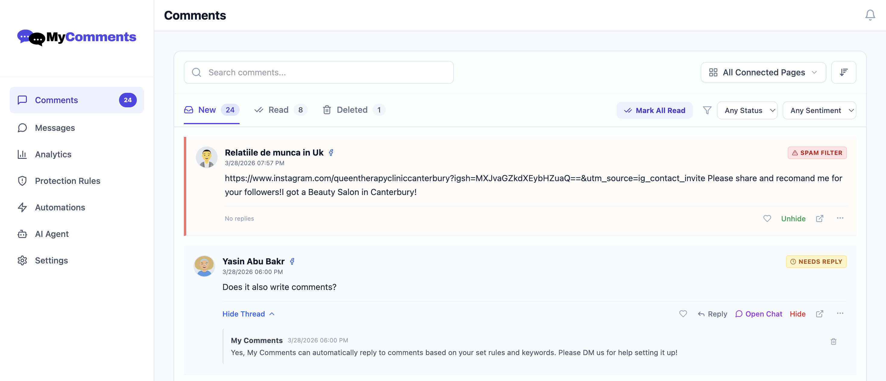 My Comments gallery image