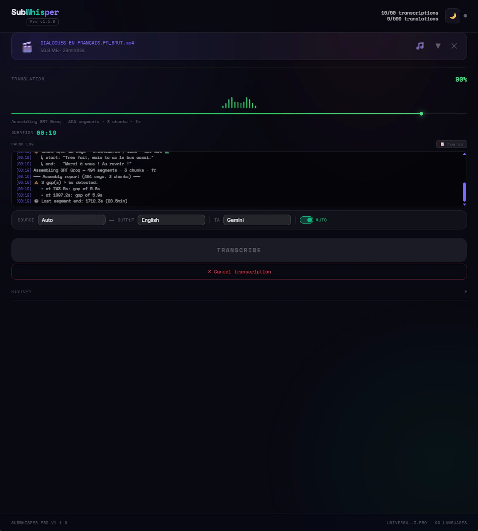 SubWhisper Pro screenshot 3