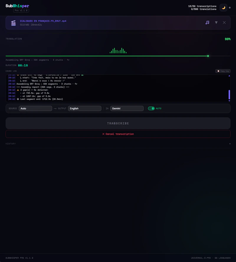 SubWhisper Pro screenshot 3