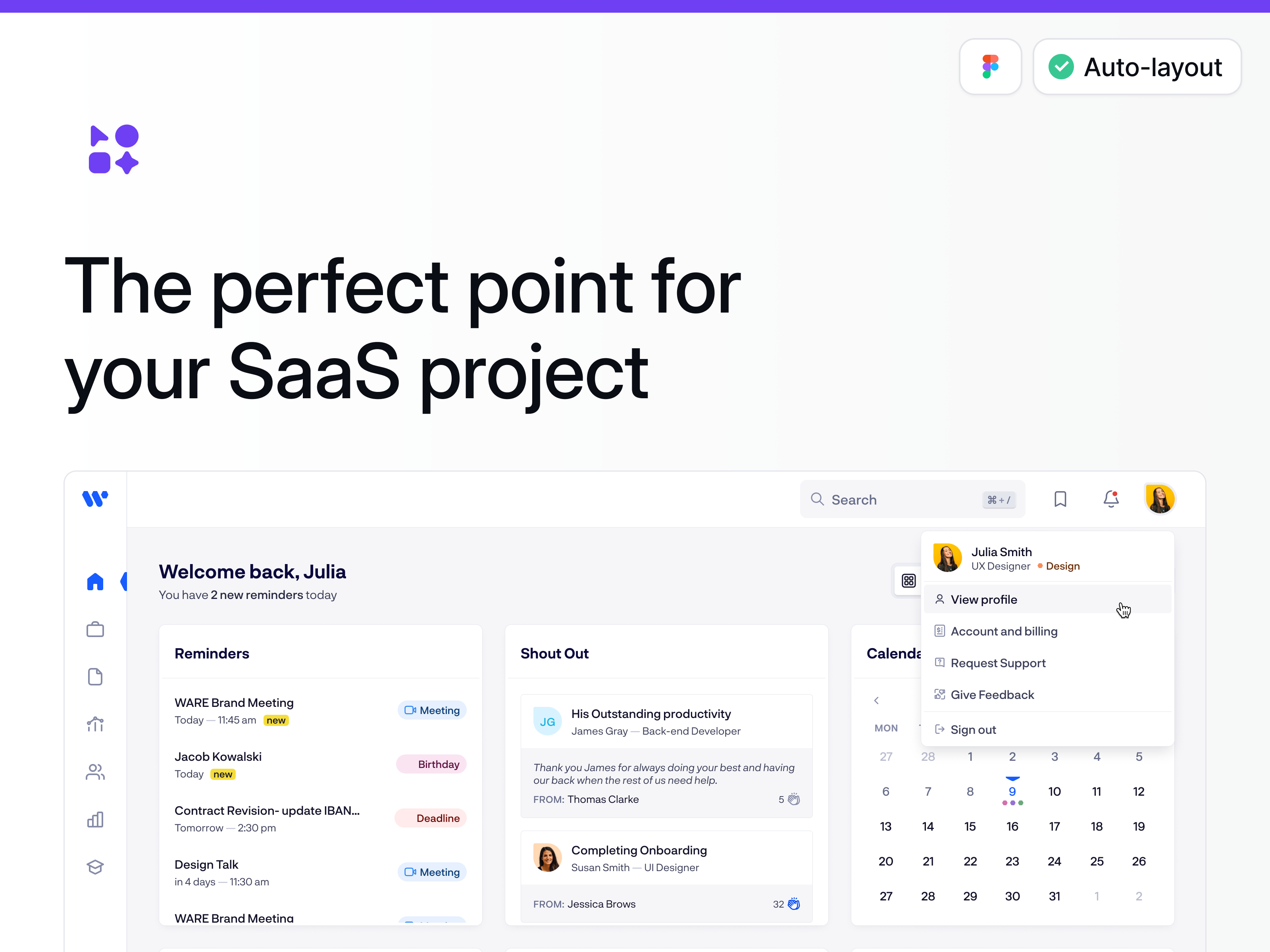 ชุด SaaS UI media 3