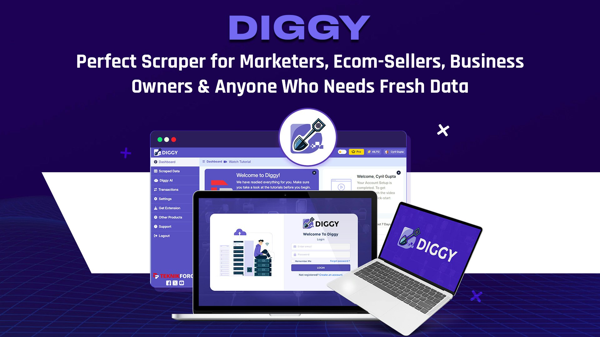 Diggy Miner AI Web Scraper - Get leads and data from any website using AI. media 6