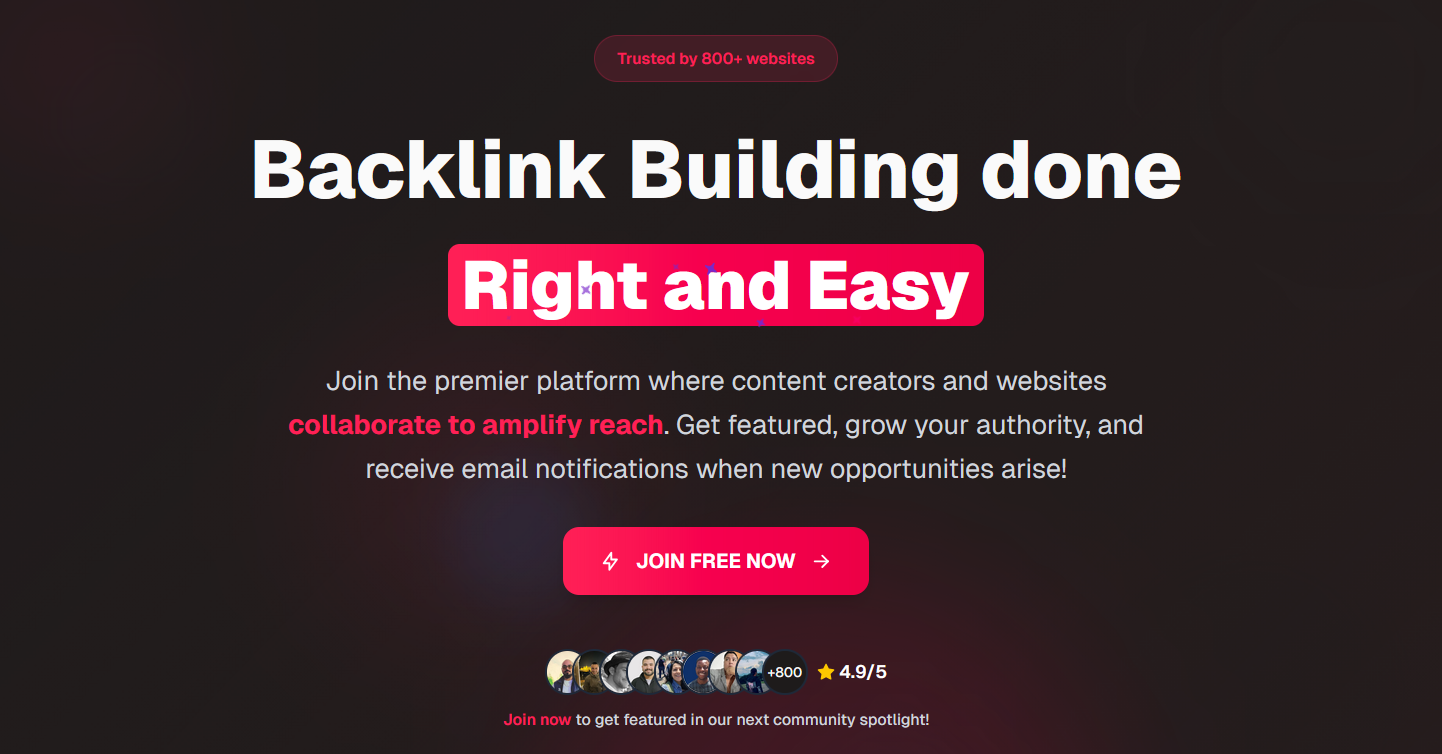 Linkyleap, Backlink Collab. Platform media 1