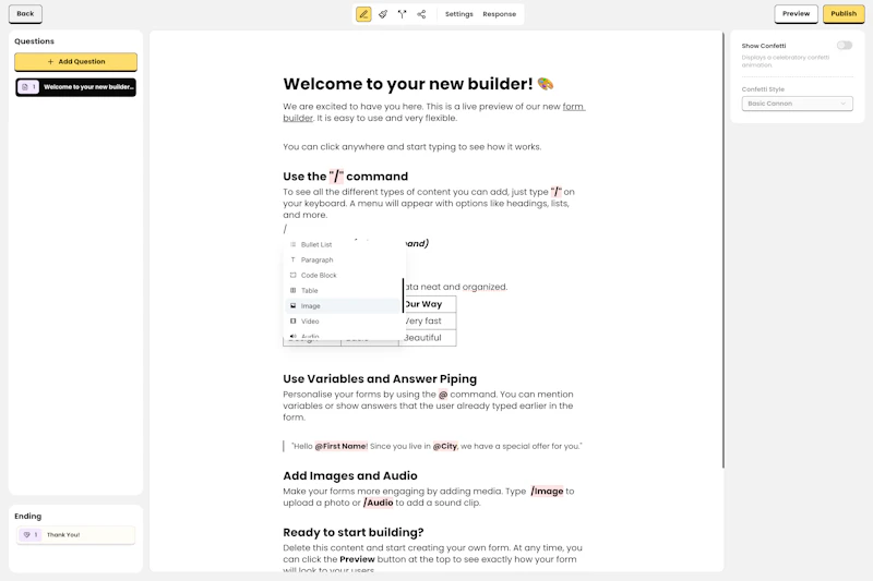 Collectform screenshot 3