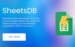 SheetsDB: Google Sheets to JSON API media 1