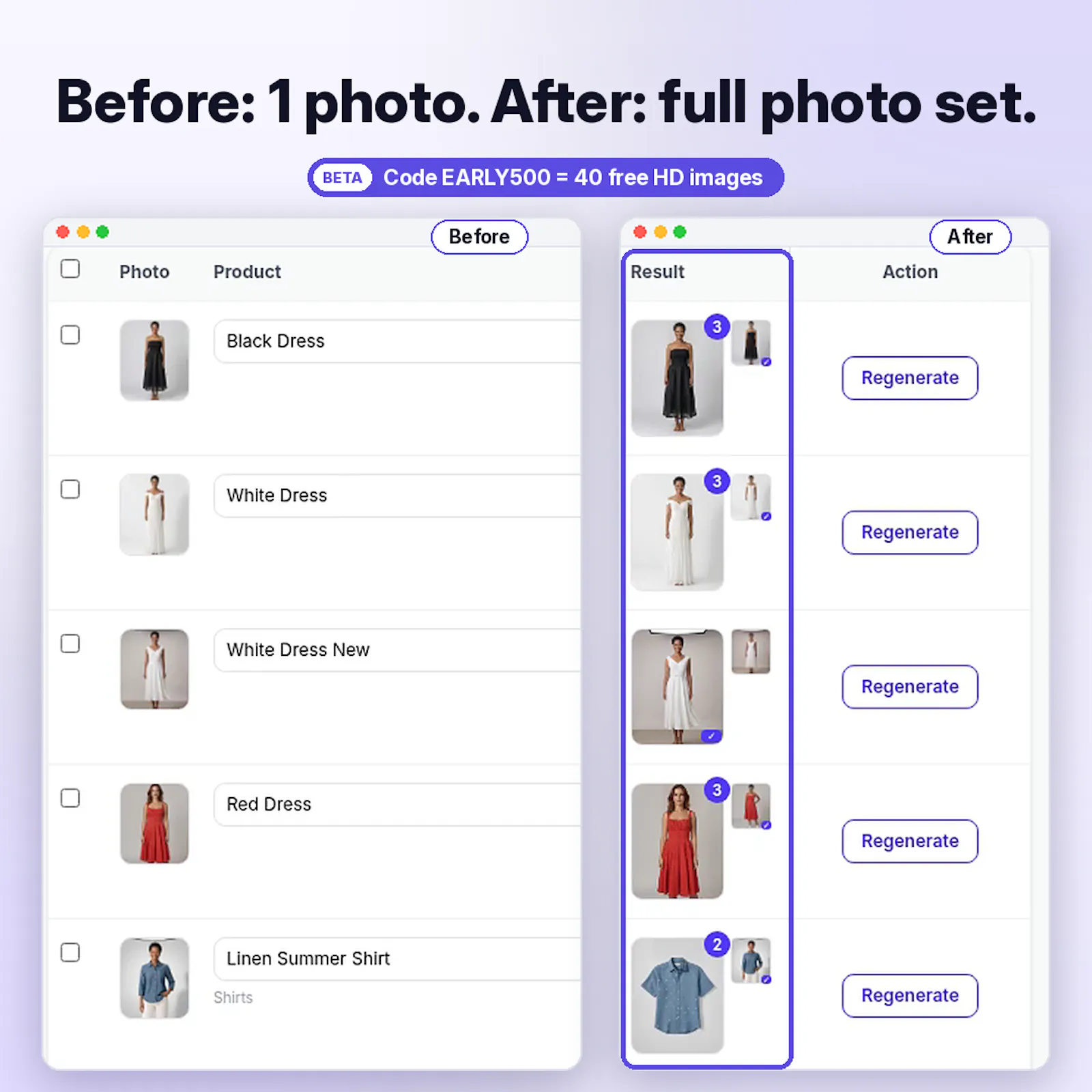 Bulk Look AI: Product Images screenshot 4