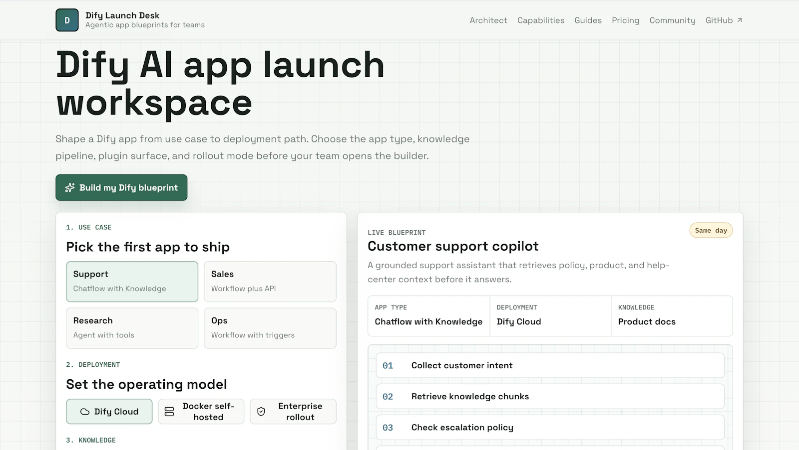 Dify Launch Desk screenshot 1