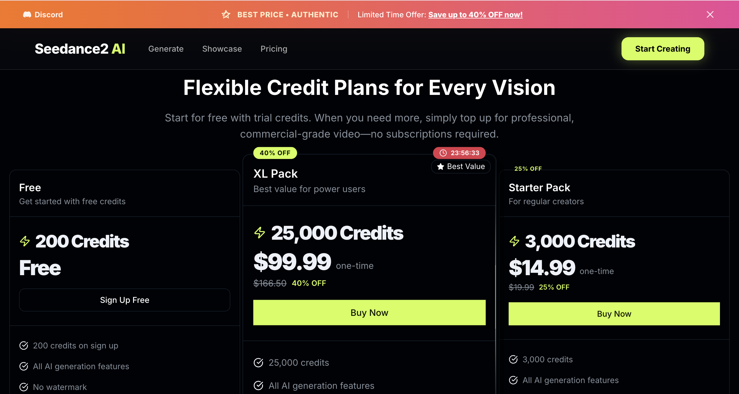 Seedance2 AI - The Real Seedance is Here - Screenshot 4 showing product features and functionality