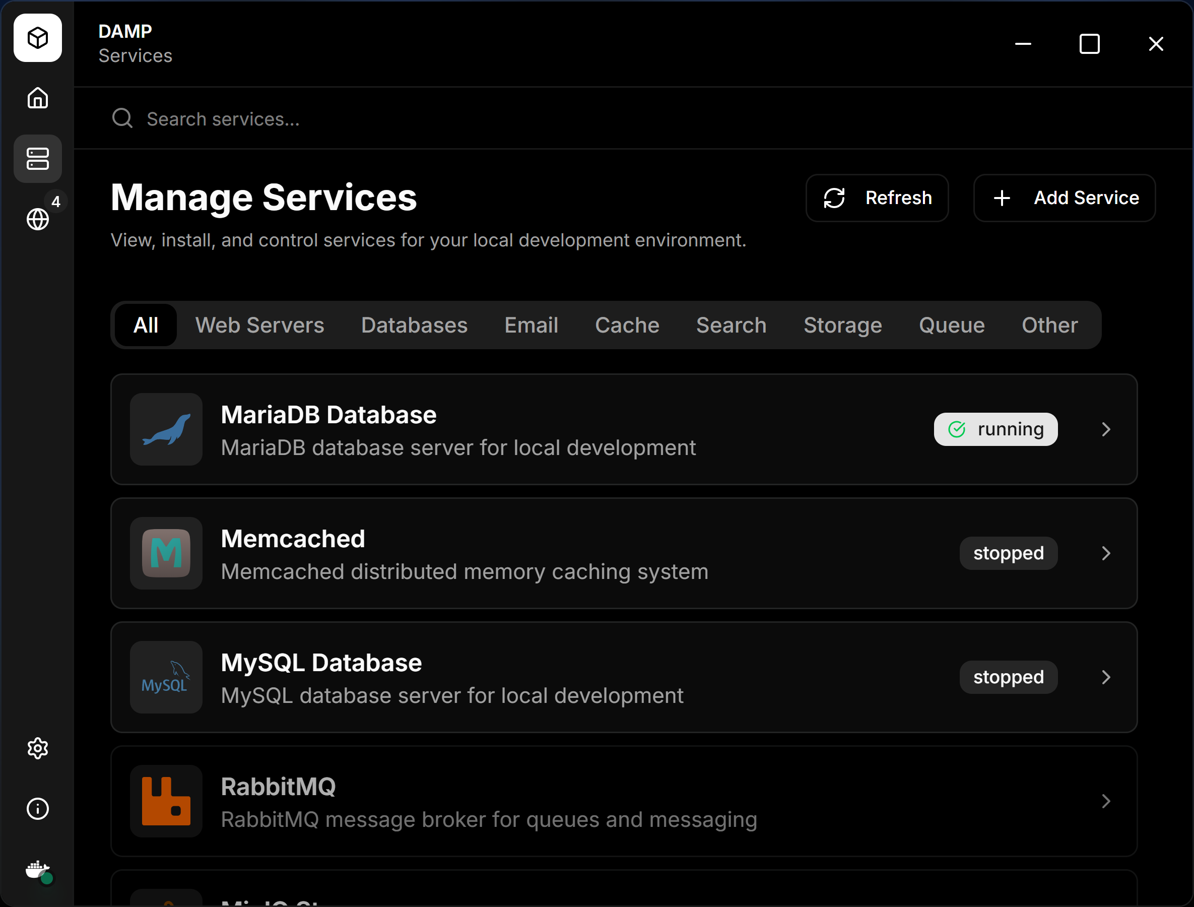 DAMP - Screenshot 2 showing product features and functionality