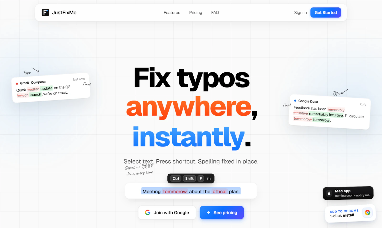 JustFixMe screenshot 2