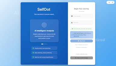 SelfDot- AI Resume Vibe Tool gallery image
