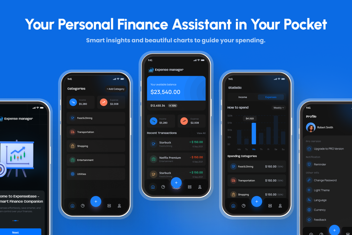 FlutterFlow Marketplace - Expense Tracker Template App media 4