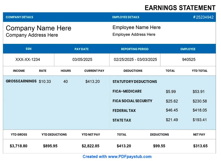 PDFPayStub.com - การทำให้เงินเดือนง่ายขึ้นด้วยการสร้างต้นขั้วจ่ายทันที media 4