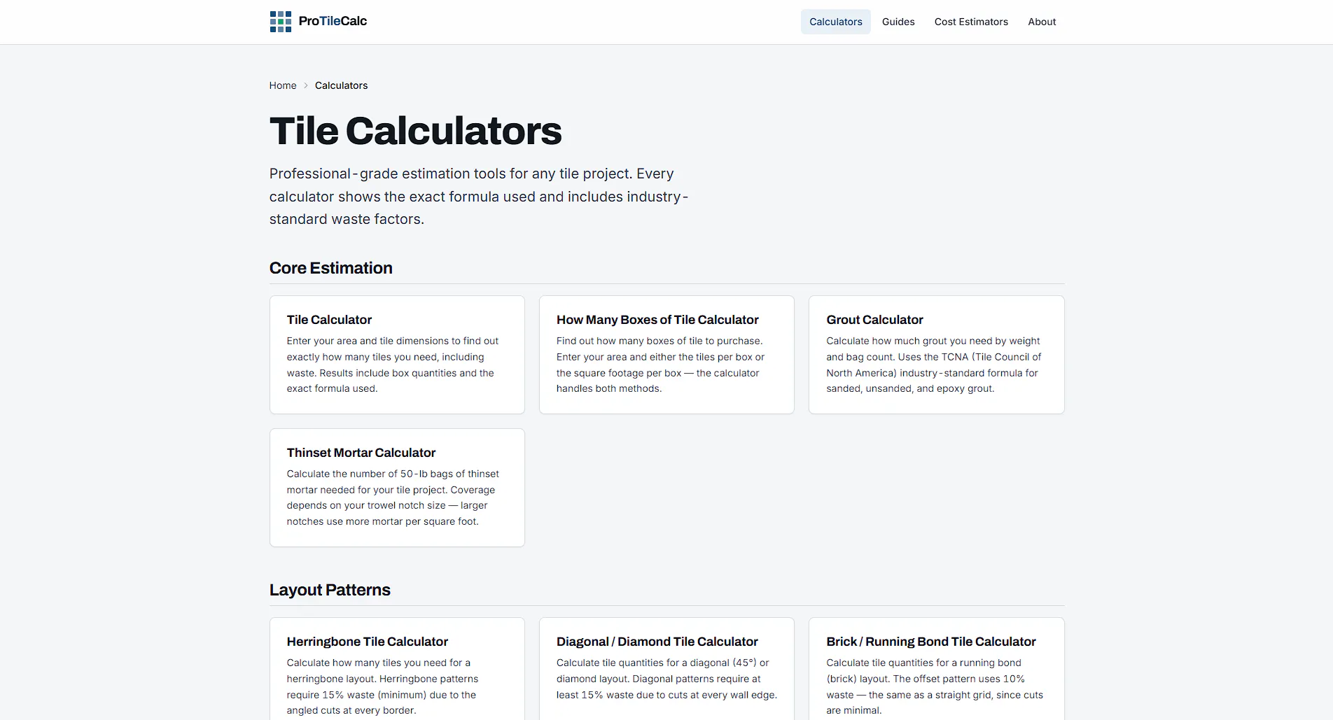 ProTileCalc gallery image