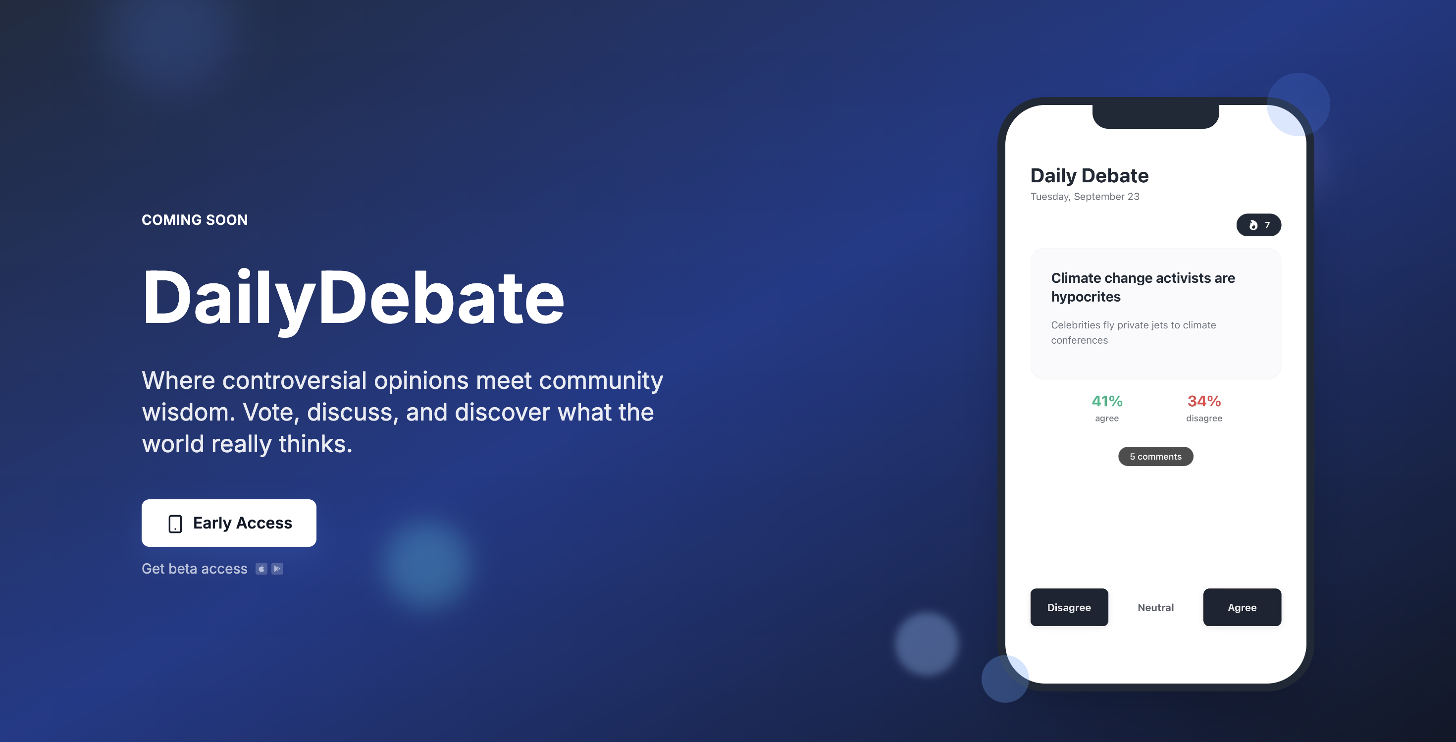 DebateDaily Mobile App gallery image