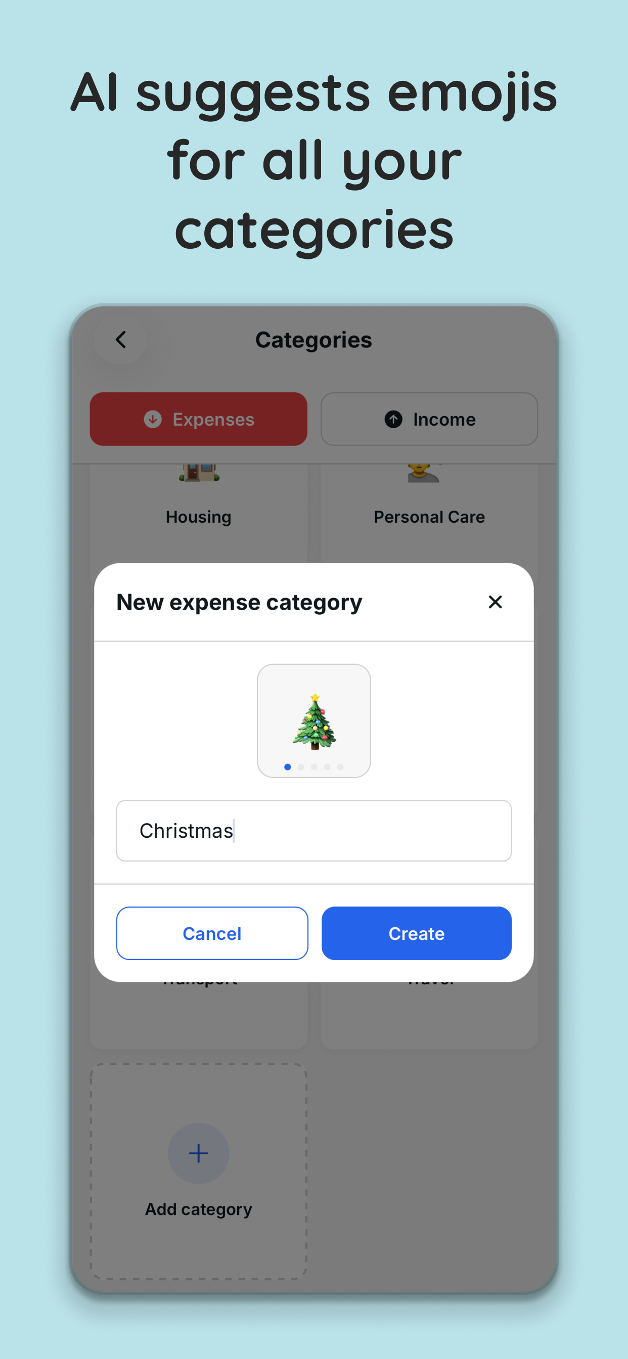 Savelog: AI Budget & Expenses - Screenshot 4 showing product features and functionality