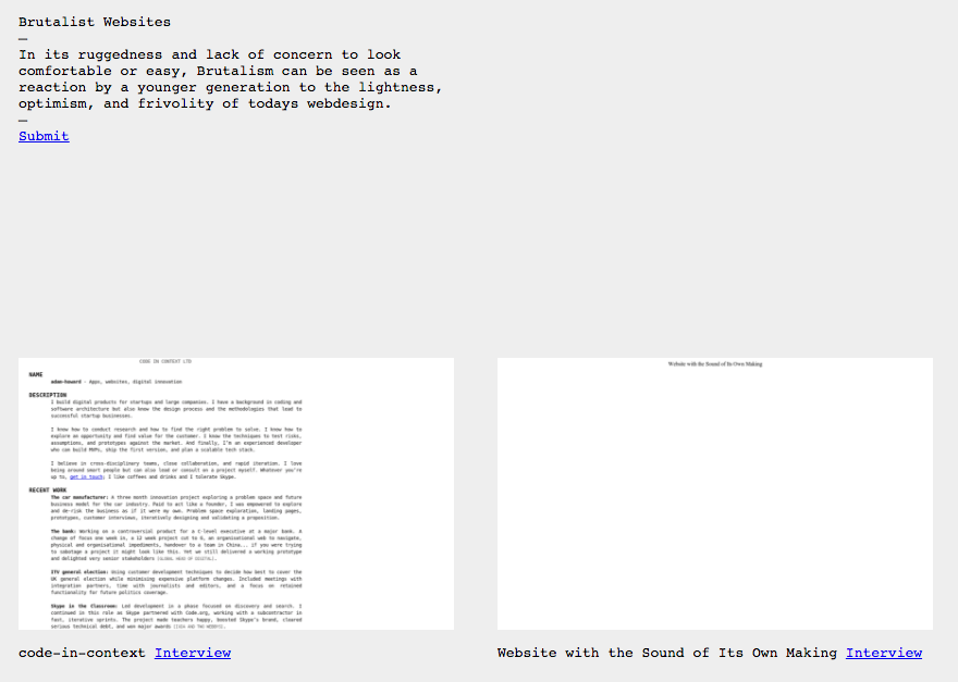 Brutalist Websites gallery image